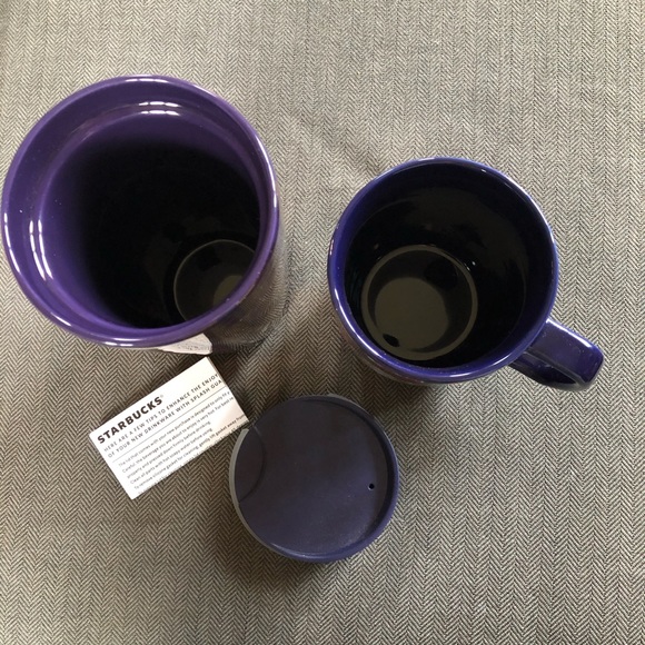 NWT 2 Starbucks 2020 Holiday ceramic cups 12 oz ea - Picture 3 of 5